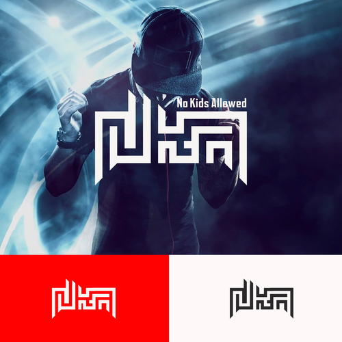 DJ Name Logo Needed for Marketing- NKA (No Kids Allowed) Design by Alënaillustrator