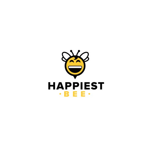 Design a cute, happy logo for Happiest Bee.-ontwerp door Raul B