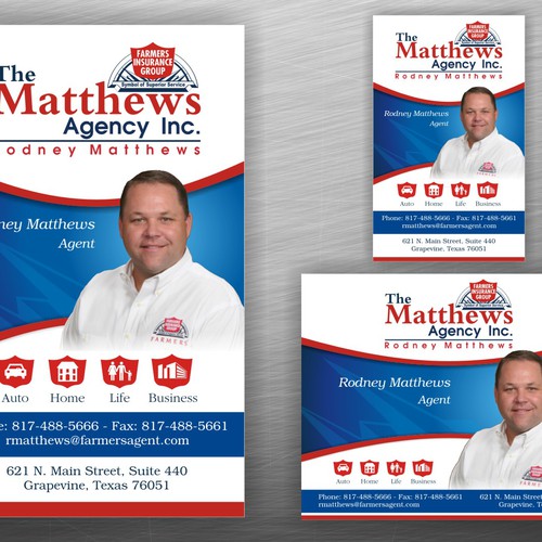 New postcard or flyer wanted for The Matthews Agency Inc Design por bemaffei