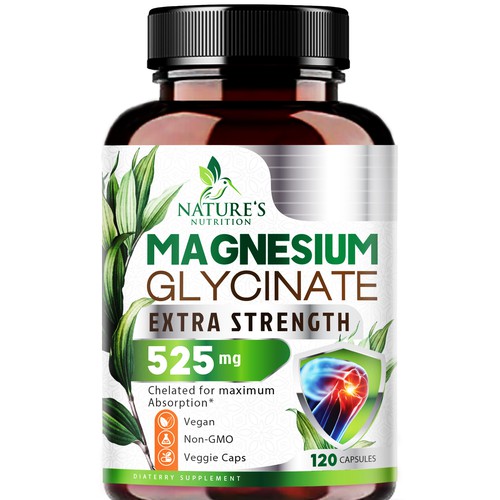 Natural Magnesium Glycinate Design needed for Nature's Nutrition Design by agooshe