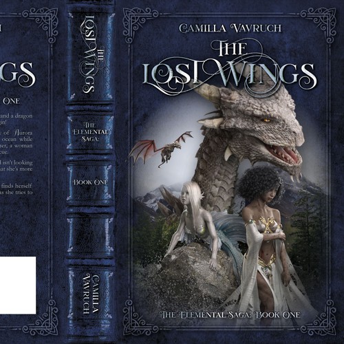 Fantasy cover for a YA with dragons, mermaids and magic Diseño de Sander Both