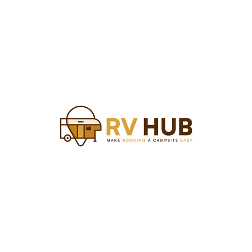 RV Hub, a campsite booking company Design by MrBaba