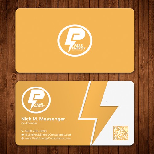 Modern Business Card Design for Electric Energy and Solar Company Design by ™SF_Design™