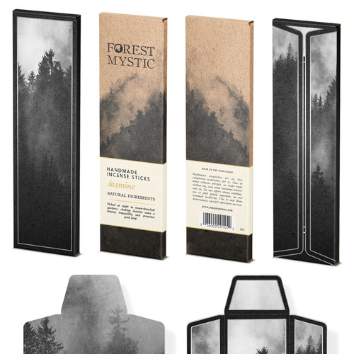 Mystical and elegant packaging for handmade natural incense Ontwerp door bcra