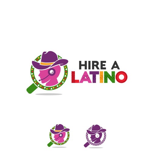 Powerful design for our software platform logo about hiring remote latino workers Design by Monkey_Zen