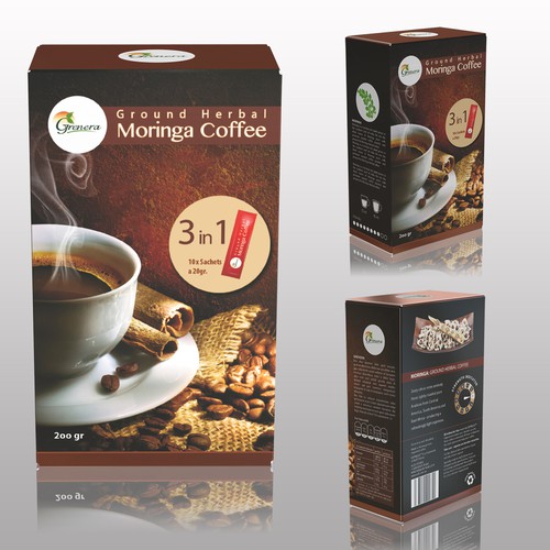 Moringa Herbal Coffee Design by bastian-weiss-design