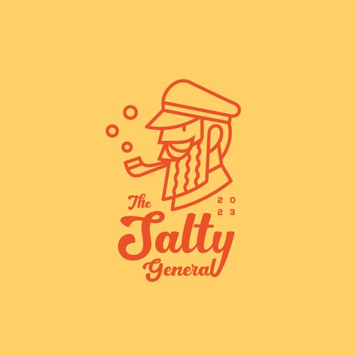 Salty New England General Store / sandwich shop combining classic text & modern imagery Design by Nacer Filez