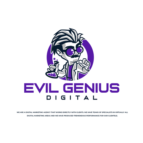 Design a badass logo for our digital marketing powerhouse -  Evil Genius Digital Design by Mouser®