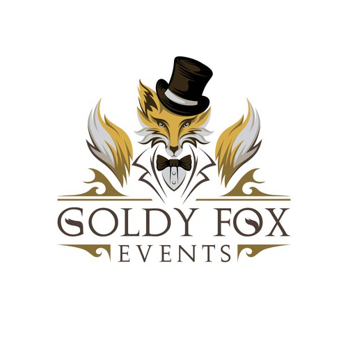 Design a Chic and Stylish Fox Logo for Our Elegant Wedding and Event Rental Business: Goldy Fox Events Design by A I D A