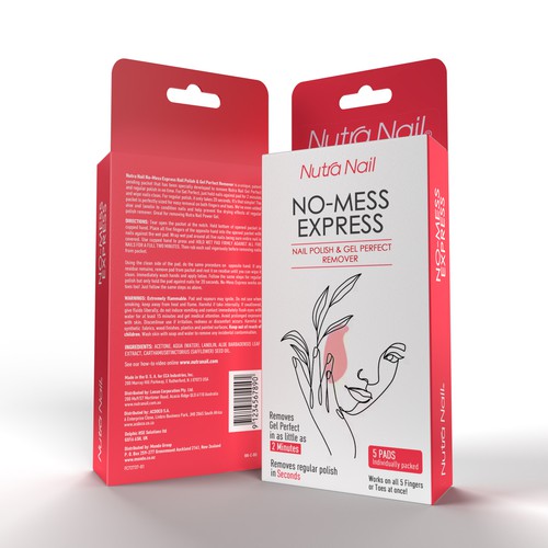 Nutra Nail Gel Remover Design by sougatacreative