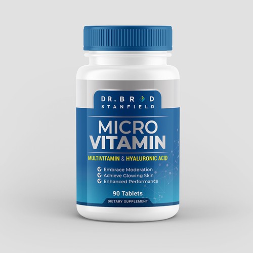 We Need a Vibrant and Scientifically-Inspired Label Design for MicroVitamin Design by Poroyo