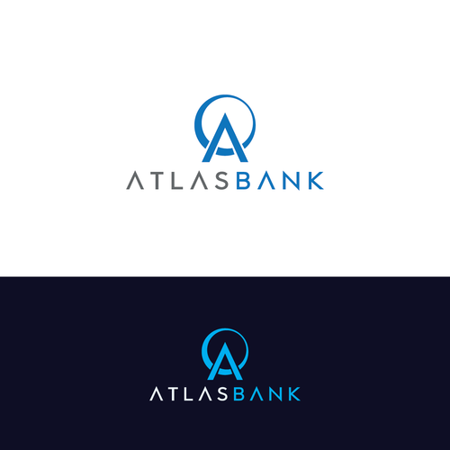 Logo for Atlas Online Bank. Design by Amisodoros