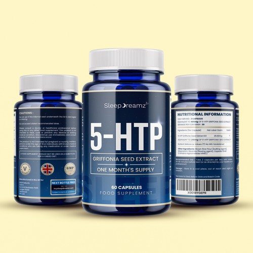 Sleep Supplement Label Design for Global Sleep Brand Design by ZAKIGRAPH ®