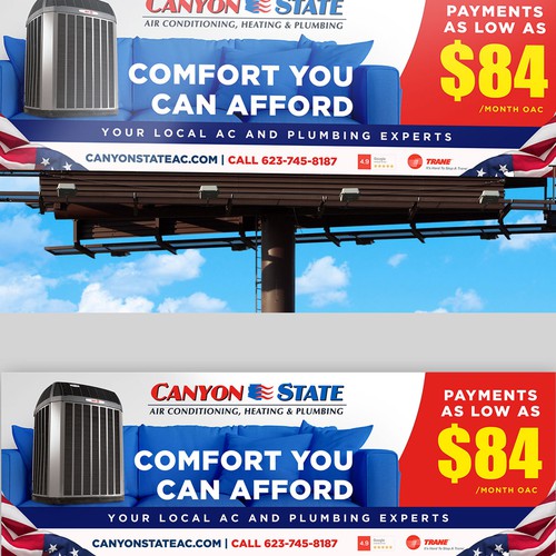 Design An Eye-Catching Billboard For An HVAC Company Design by Margoudee