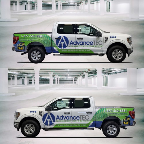 Design a Cutting-Edge, Classy Truck Wrap for AdvanceTEC – Highlighting Innovative Technology Design by Ardi Yodam