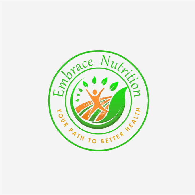 Create a logo for my new business, Embrace Nutrition, LLC that stands ...