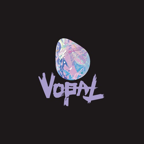 Abstract opal gemstone logo design for a blockchain-media creative company! Design von Kausab Strakin