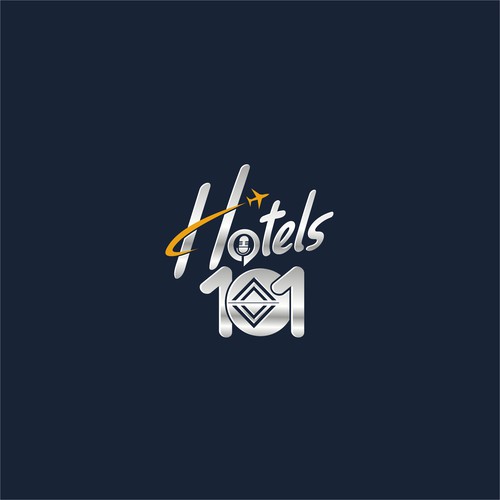 Create a logo for a podcast called - Hotels 101 - incorporate a hotel in the logo Design by i-ali