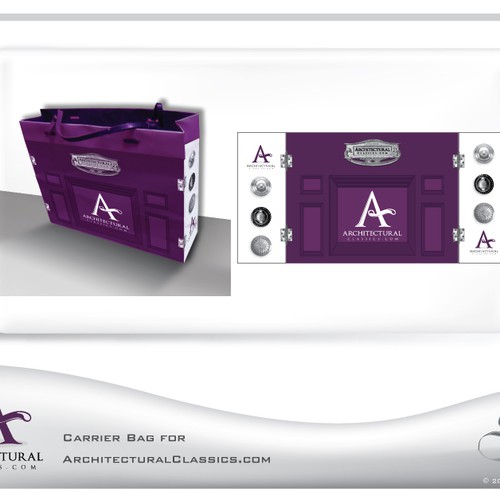 Carrier Bag for ArchitecturalClassics.com (artwork only) Design by BONIXE