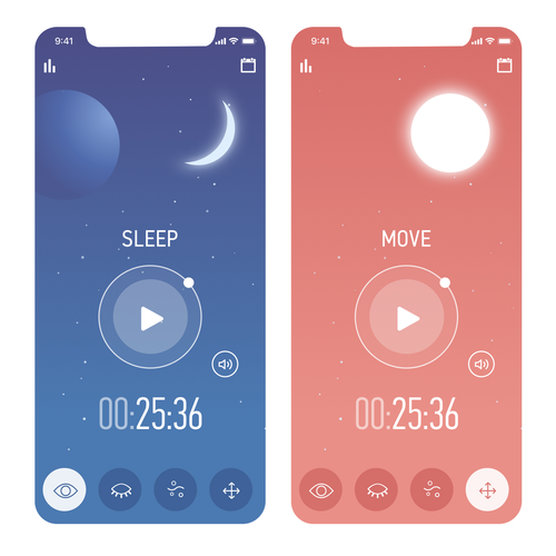 Interface Designs for Timer/Meditation app Design by Irina Arbuz