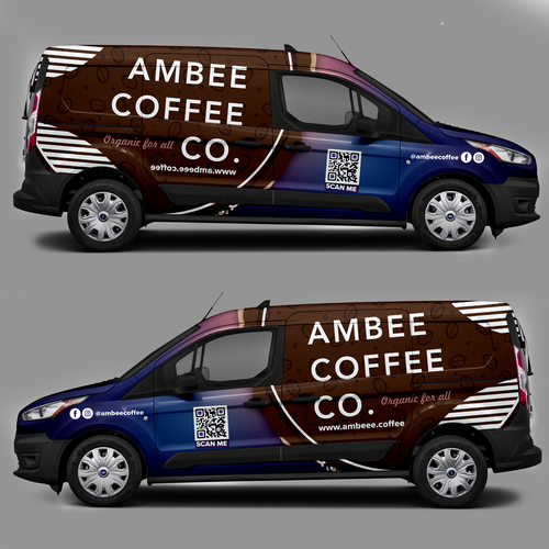 Design an Amazing truck wrap for an Emerging Organic Coffee Company Design by ezesol™