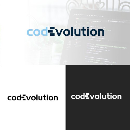 Logo for Codevolution, a brand new coding company! Design by Clive Vera