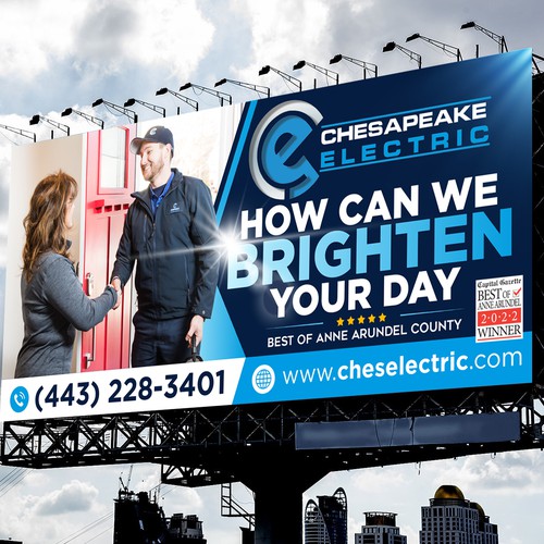 Chesapeake Electric Billboard Design by icon89GraPhicDeSign