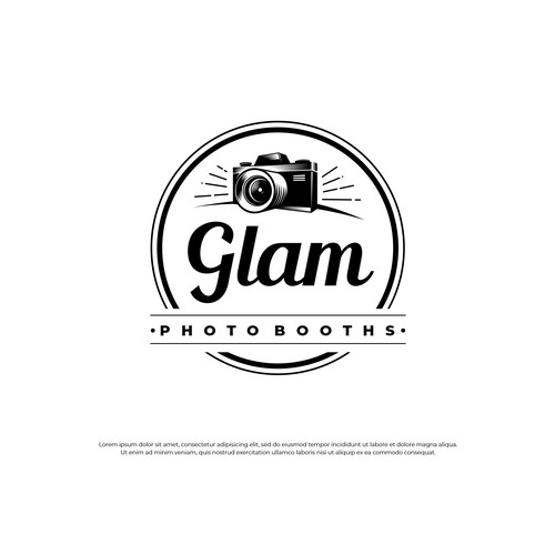 Logo for a photo booth business Design by randajanuario