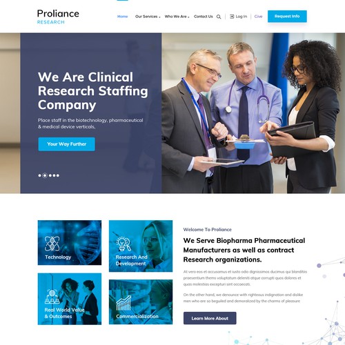 Designs Proliance Research site Design Contest  page design