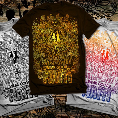 Wear Good for Haiti Tshirt Contest: 4x $300 & Yudu Screenprinter Design by büddy79™ ✅