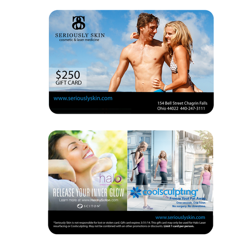 Holiday gift card design for a Cosmetic Medicine practice Design by Noraunik