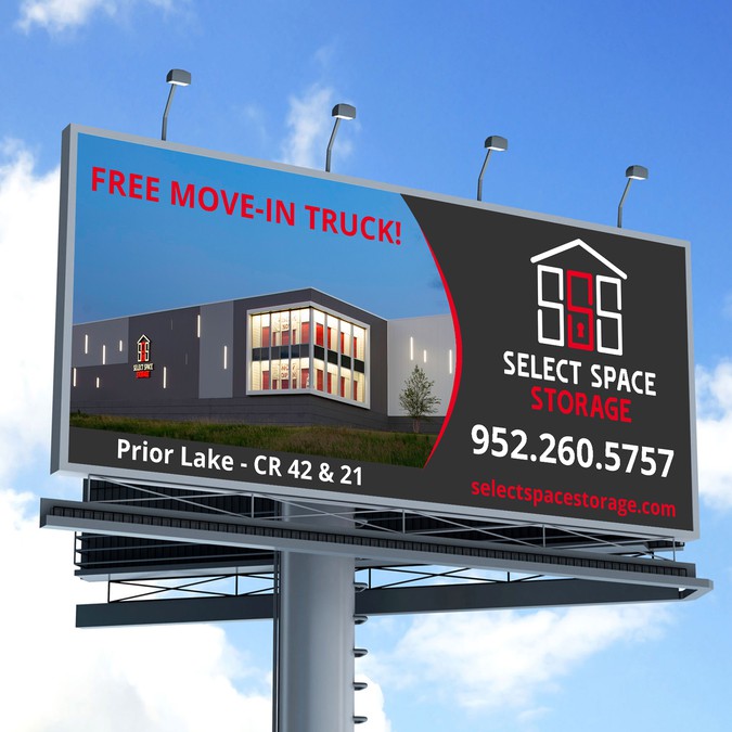 Self Storage Company Needs Catchy Billboard Design And