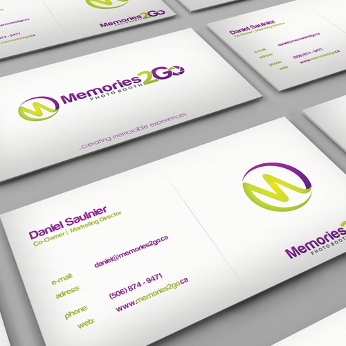 Create a business card for Luxurious Photo Booth Rentals! Design by N.Rc