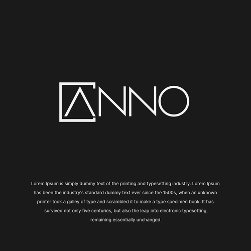 Craft a Unique Wordmark and Monogram for ANNO's Luxury Evening Wear-ontwerp door 27dezines