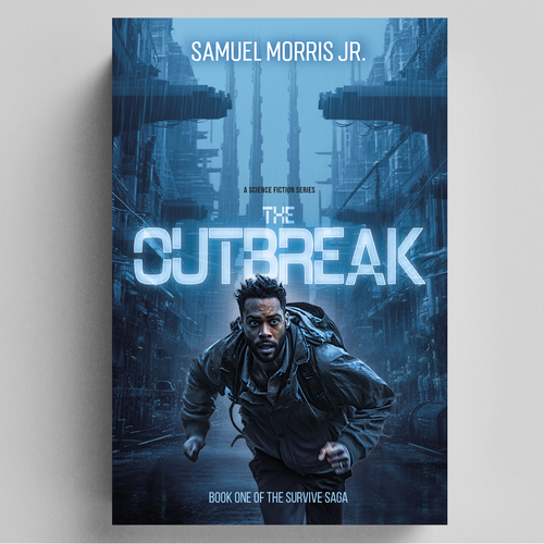 Sci-fi book cover with horror elements needed. Design by esportable