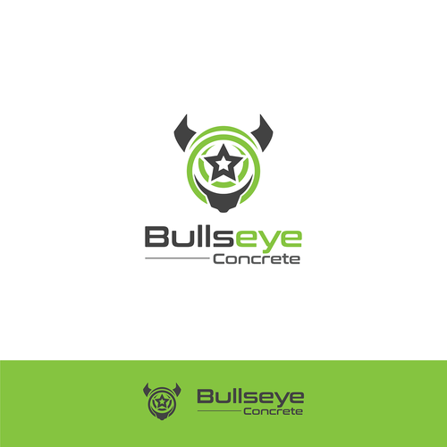 BULLSEYE-Concrete Company Logo Design by -Coco Designs-