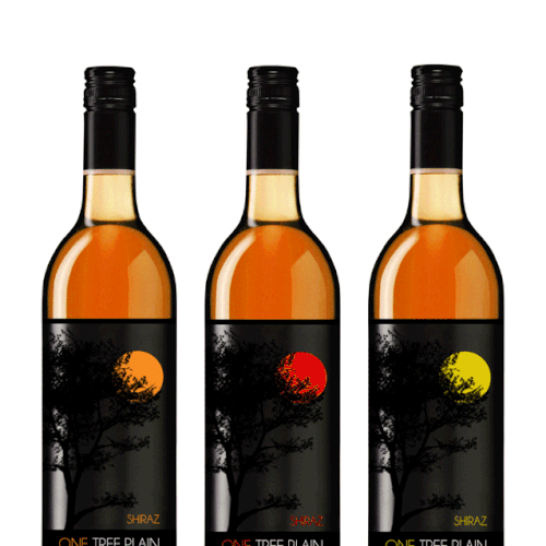 One Tree Plain wine label Diseño de kristyjamison