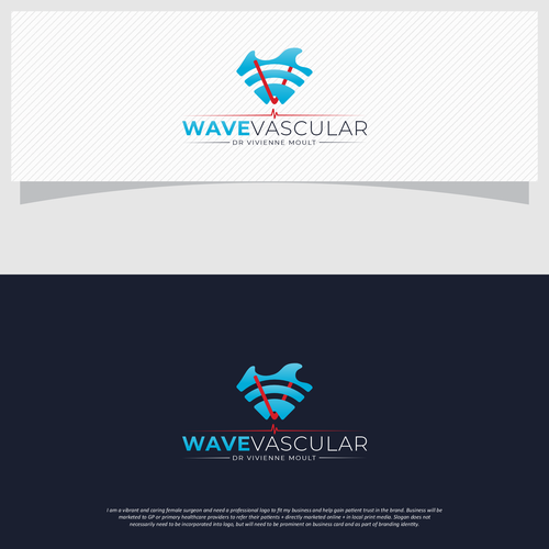 Modern and professional logo for Vascular Surgeon Design by moOks™