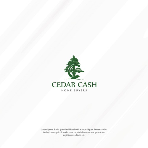 Website logo for house buying company www.cedarcashhomebuyers.com Design by brancut_yuk