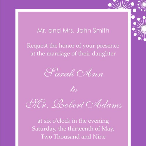 Letterpress Wedding Invitations デザイン by muy