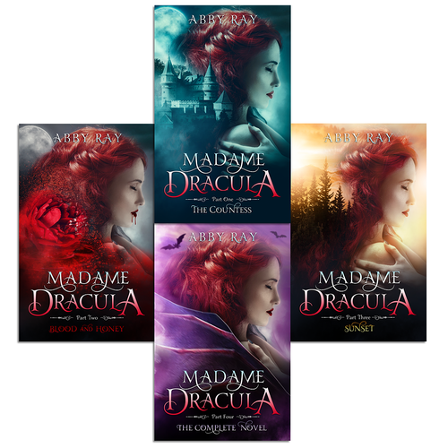 Ebook Cover For Vampire Romance, MADAME DRACULA. Design by heymg