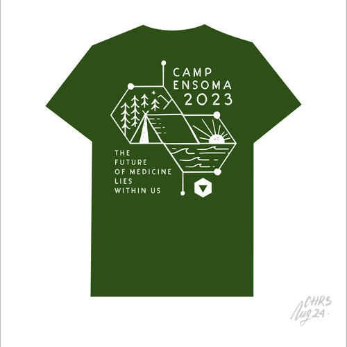 Summer Camp themed logo for  biotech summer outing swag Design by chrisnug