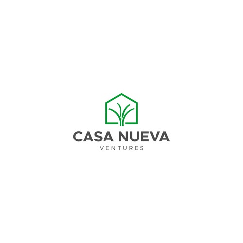 Real estate investing logo symbolizing growth Design by << NENTINEN >>