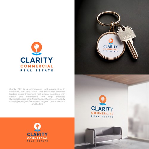 Logo + Brand Guide for Clarity Commercial Real Estate Design by Dadisigner