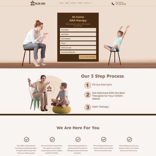 Looking for a friendly and minimalist design for kids therapy Site Design by WordpressExpert