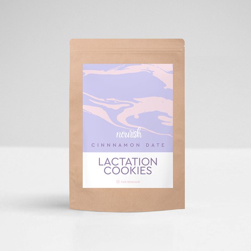 Design feminine, elegant, clean labels for Lactation Products Design by PolinaShee