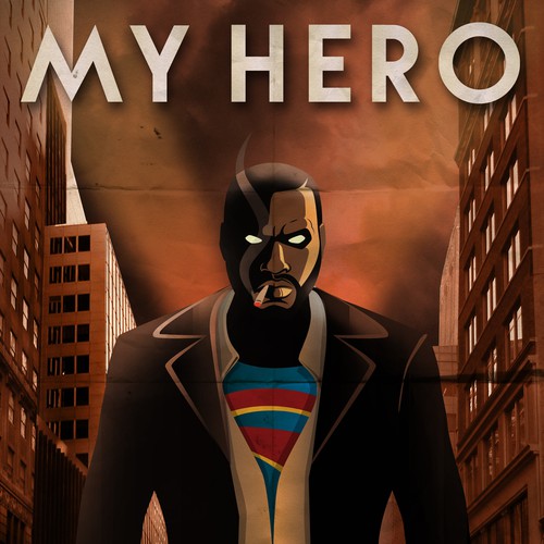 Create a Superhero graphic novel cover for a dramatic novel Design réalisé par Vuk N.