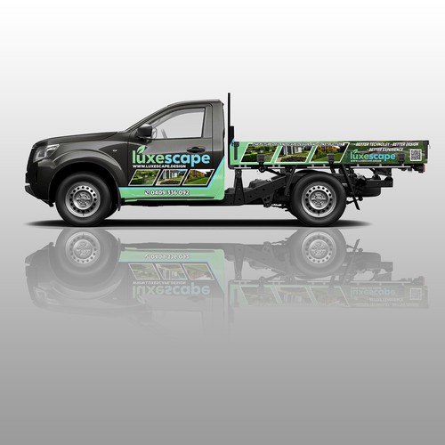 Design a luxury truck wrap for an innovative landscaping firm Design by A_Ndesign