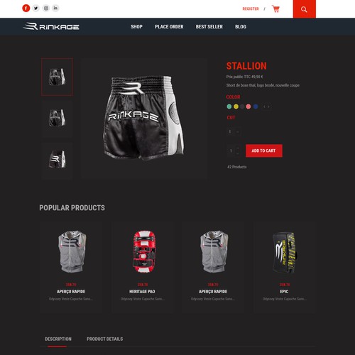 Web page design contest entry by Designersantu