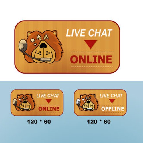 Design a "Live Chat" Button Design por april